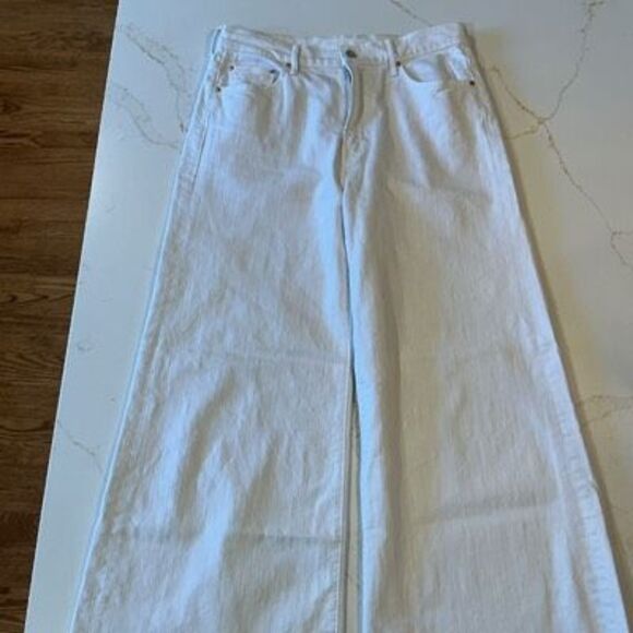 Mother Superior The Undercover Ankle Fray Jeans Sz 27 White Stretch - Picture 2 of 10